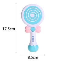 Kids Baby Electric Toys Music Lollipop Flashing Light for Educational Toys Music Handbells Toys for Children Newborns Rattles