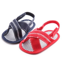 Toddler Shoes Canvas Boys Crib Shoes T-tied Soft Prewalker Soft Sandals Baby Sandals (Boys/Girls)