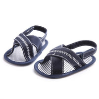 Toddler Shoes Canvas Boys Crib Shoes T-tied Soft Prewalker Soft Sandals Baby Sandals (Boys/Girls)