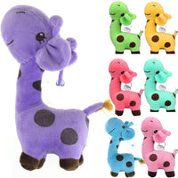 28/38 cm purple pink blue Giraffe Dear Soft Plush Toy Animal Dolls Baby Kid Birthday Party Gift Giraffe plush toys for baby kids