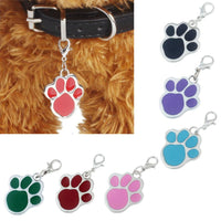 Pet Accessories Popular Footprints Puppy Rhinestone Pendant Lovely Pet Jewelry