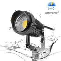 EU Plug 5W COB LED Lawn Light Garden Floodlight