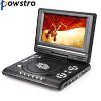 9.8 inch LCD Display DVD Player 270 Degree Totatable Swivel Screen Portable DVD Game Player With EU Plug Adapter Analog TV