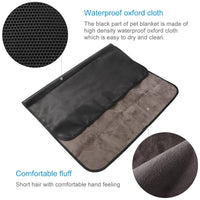 UEETEK Multifunctional Waterproof Pet Blanket 100*70CM Microplush Collapsible Pets Plush Mat Outdoor