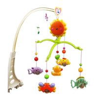 Music Bed Bell Set Funny Fish Crab and Duck Baby Crib Mobile Music Bed Bell Educational Toy