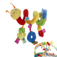 Kid Baby Crib Cot Pram Hanging Rattles Spiral Stroller&Car Seat Toy with Ringing Bell