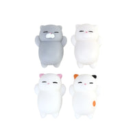 4Pcs Cartoon Kitty Slow Rising Buns Stress Relief Anti-depression Toy