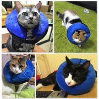 Protective Inflatable Collar Pet Cone E-Collar Soft Pet Recovery Collar