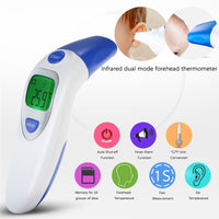 Electronic LCD Digital Baby Thermometer Battery Operated IR Infrared Ear Thermometer Body Temperature Monitor With Reading Memory Recall For Baby Kids Medical Clinical Use