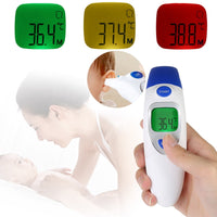 Electronic LCD Digital Baby Thermometer Battery Operated IR Infrared Ear Thermometer Body Temperature Monitor With Reading Memory Recall For Baby Kids Medical Clinical Use