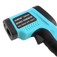 GM550 Digital Infrared Thermometer Pyrometer Aquarium Laser Thermometer Outdoor Thermometer (Sky Blue)