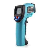 GM550 Digital Infrared Thermometer Pyrometer Aquarium Laser Thermometer Outdoor Thermometer (Sky Blue)