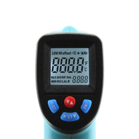 GM550 Digital Infrared Thermometer Pyrometer Aquarium Laser Thermometer Outdoor Thermometer (Sky Blue)