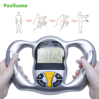 Povihome Monitor Digital LCD Fat Analyzer BMI Meter Weight Loss Tester Calorie Calculator Measurement Health Care Tools C1418