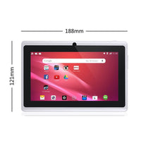 7 Inch 8 GB Touchscreen Tablet PC Android Quad-core Dual Cameras Supported WIFI and Bluetooth (White)